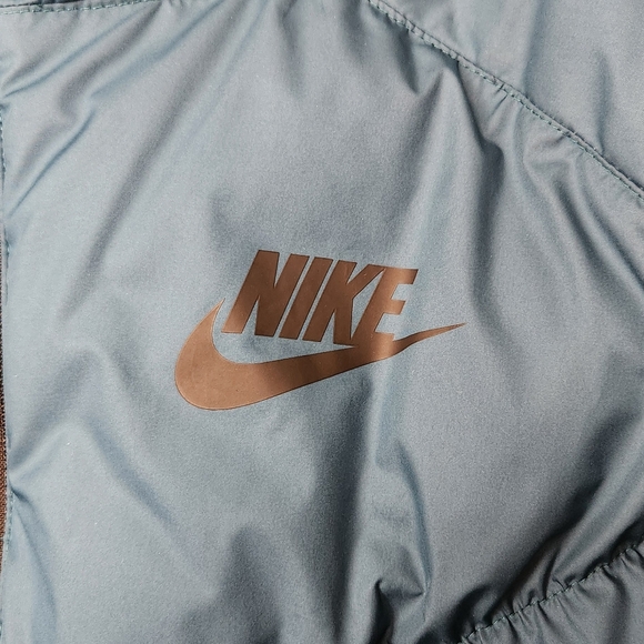 Women Small Nike Sportswear Synthetic Fill Puffer Jacket Teal Blue - Picture 3 of 4